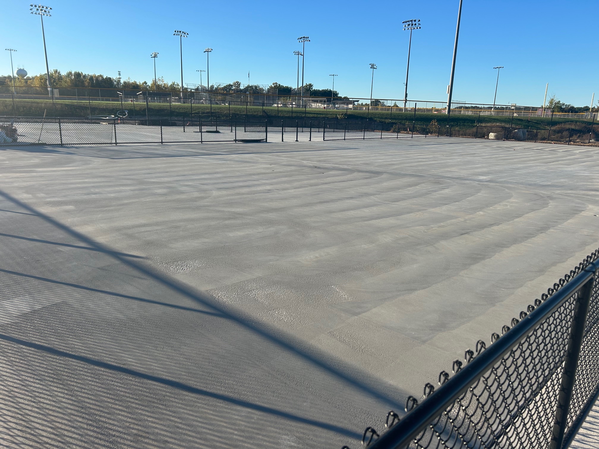 Pickleball court progress photo 3