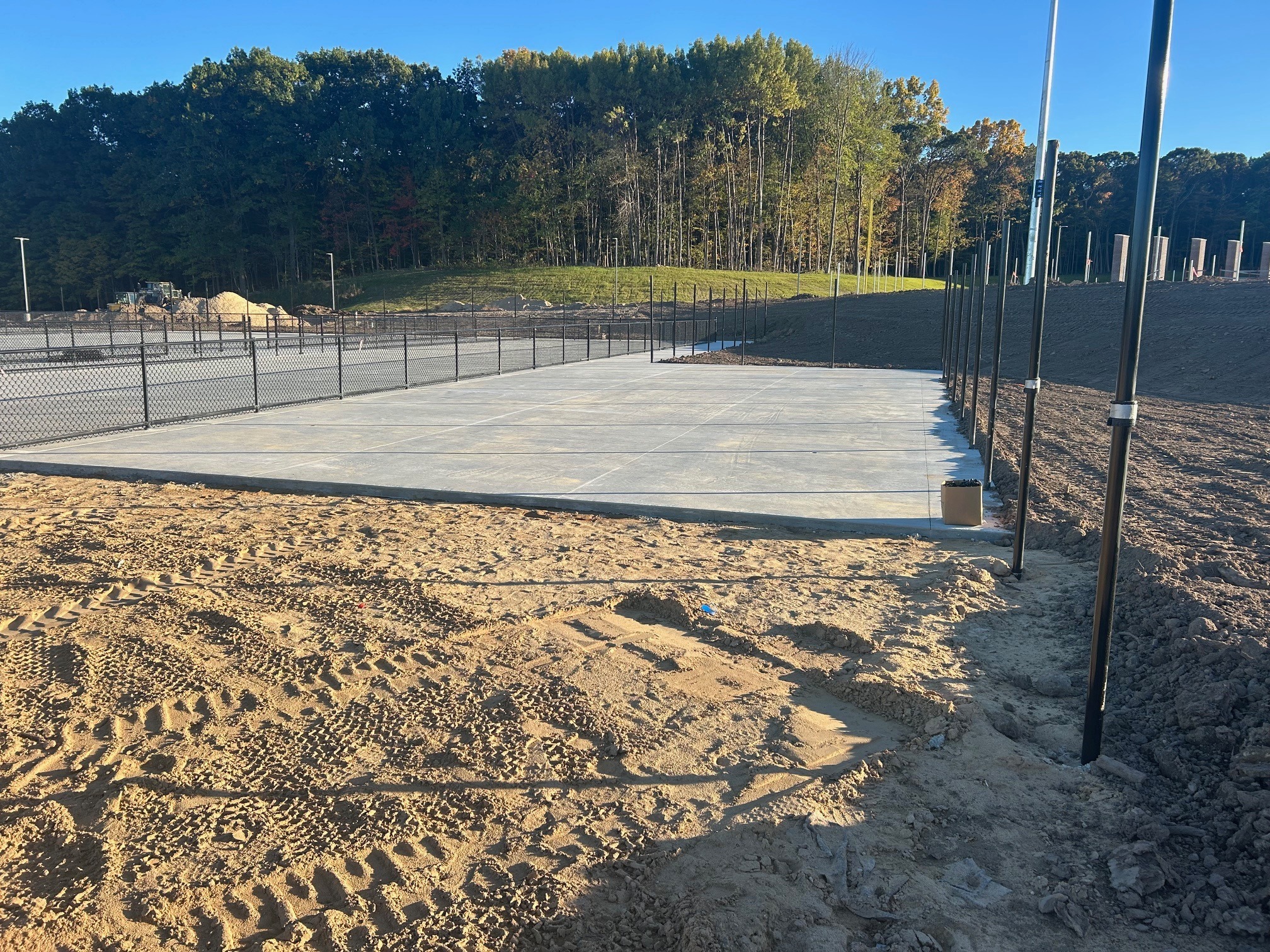Pickleball court progress photo 1